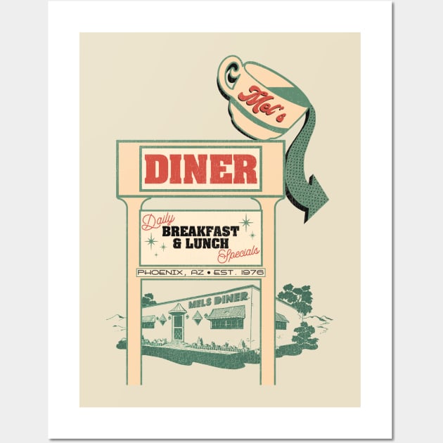 Mel's Diner Wall Art by darklordpug